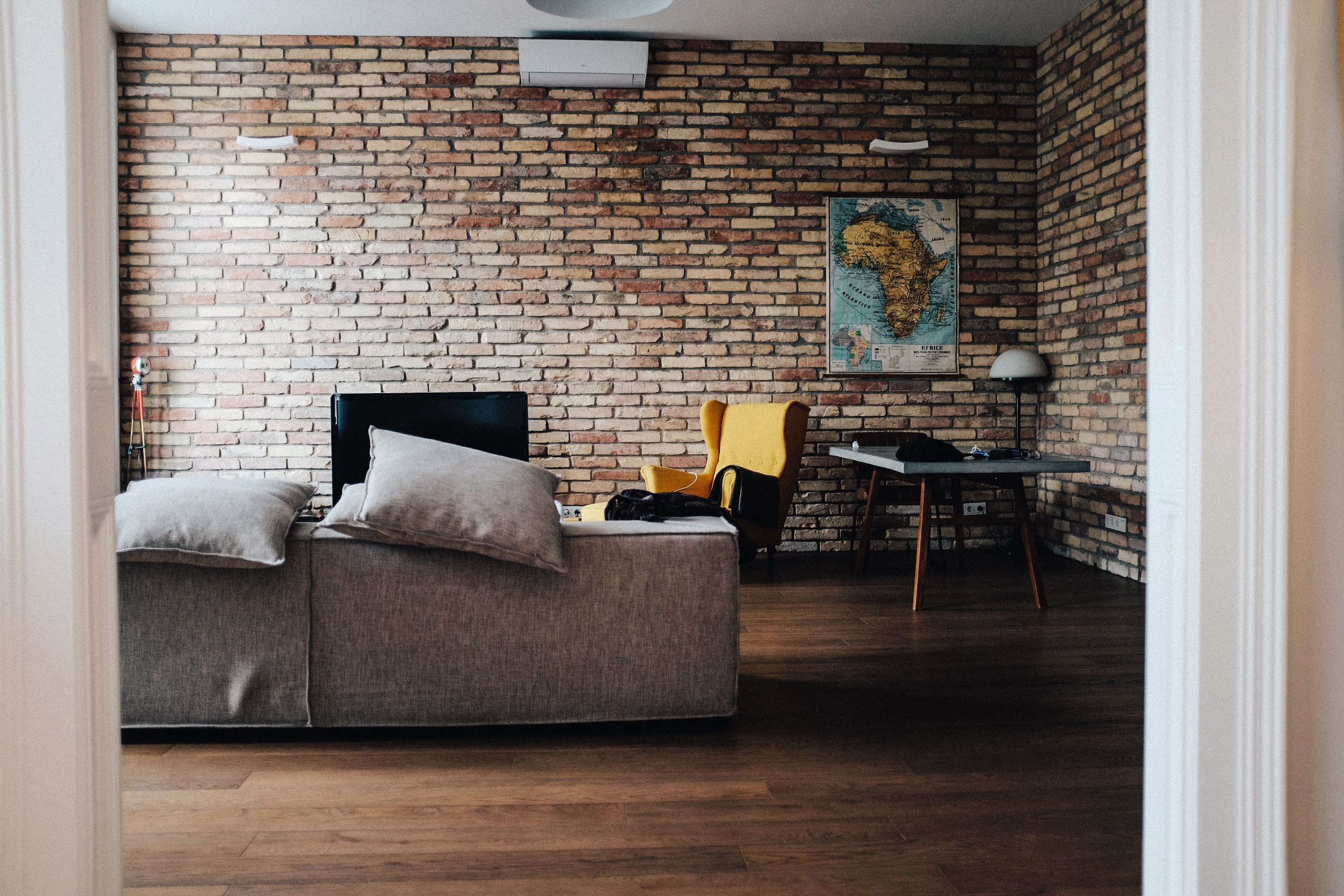 masculine details in the living room