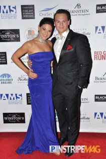 Tracy Jai Edwards and Adam Sansiveri at Champagne and Carols