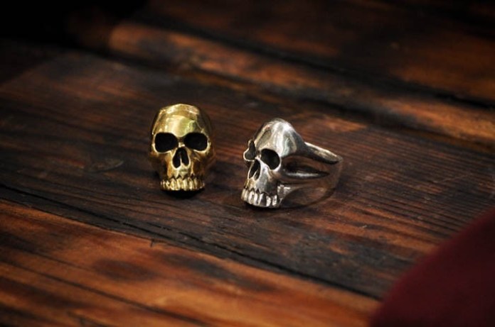 Brass Skull Ring by Jon Swinamer.