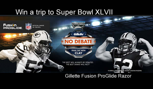 NFL Gillette No Debate Contest, Win tickets to Super Bowl XLVII NFL Gillette No Debate Contest, Win tickets to Super Bowl XLVII