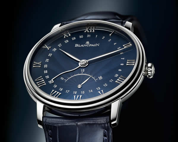 Blancpain Villeret with Flinqué Lacquered Dial Watch Blancpain Villeret with Flinqué Lacquered Dial Watch