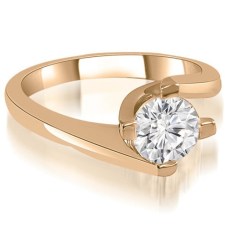 14k Rose Gold wutg .35 cttw diamond