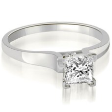 18k White Gold .35 cct Solitaire Diamond