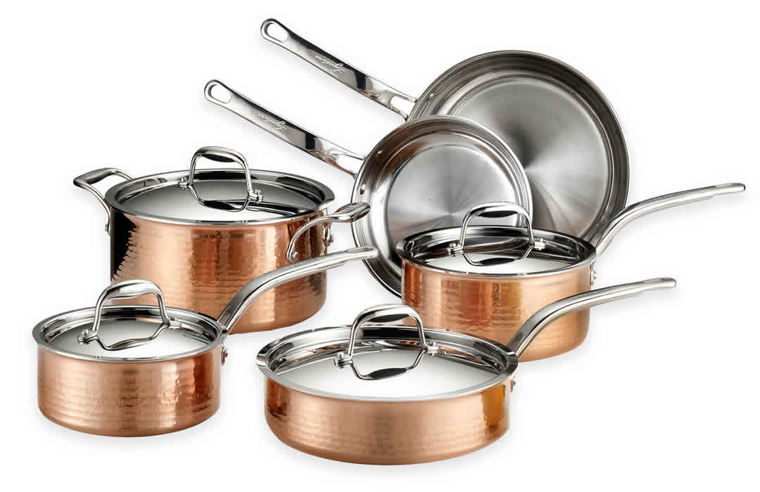 Lagostina Martellata Hammered Copper Cookware
