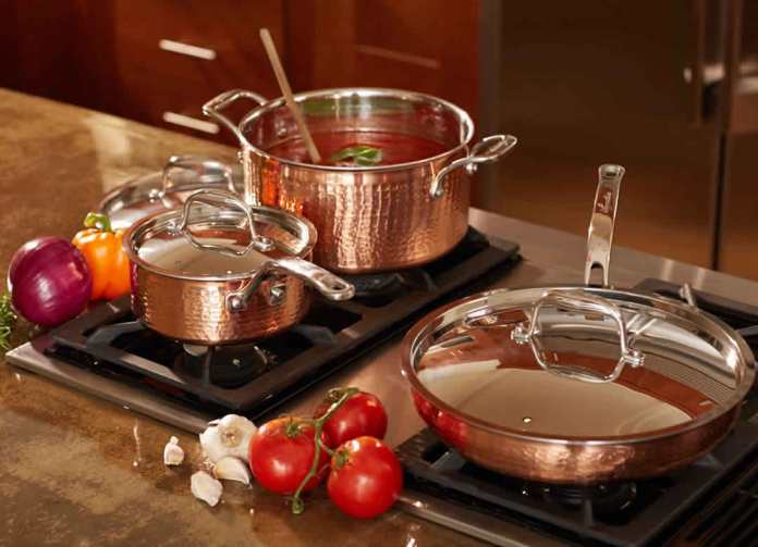 Lagostina Martellata Hammered Copper Cookware