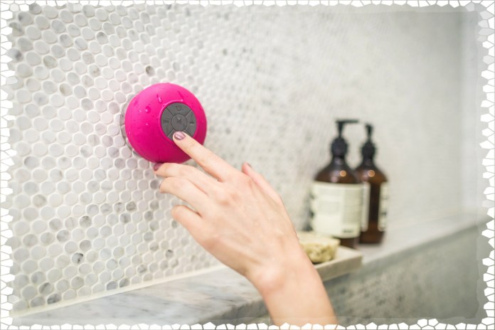 bluetooth speaker in shower