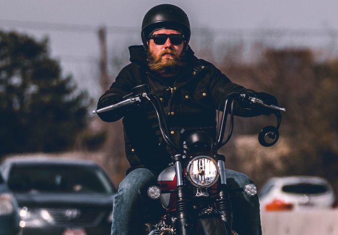 on a Motorcycle