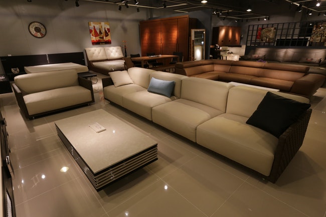 Fully decorated man cave.