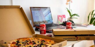 Pizza on moving day.