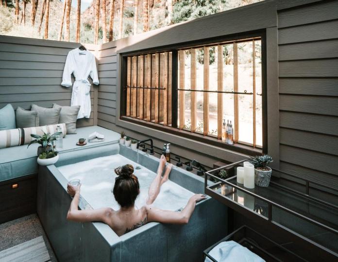 luxury spa bathroom
