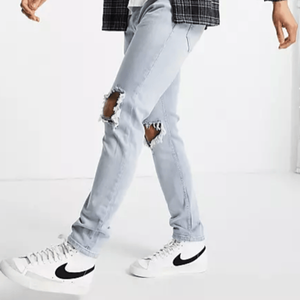 Stretch Skinny Extreme Rip Jeans by Topman | ASOS