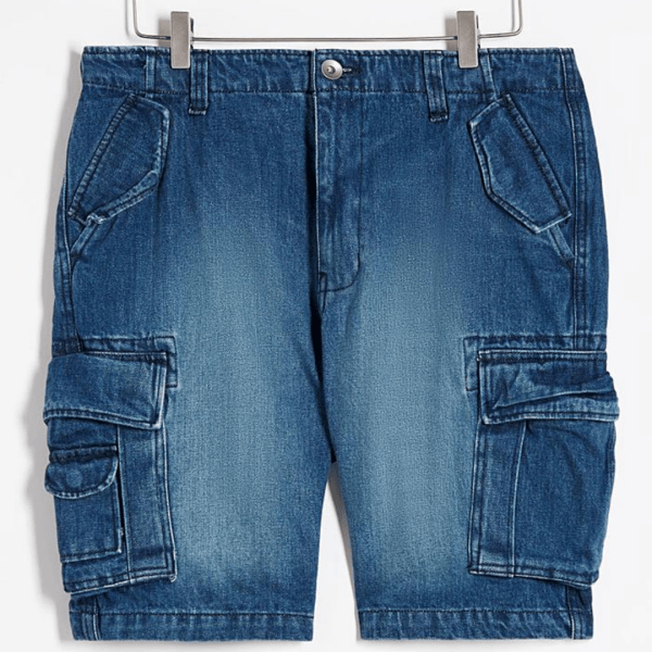 Midwash Denim Axel Shorts by Jacamo