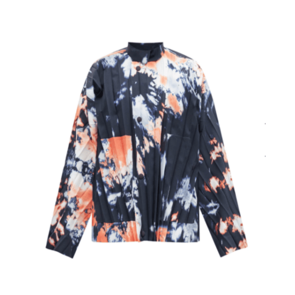 Tie-Dye Print Technical-Pleated Jacket | Homme Plissé Issey Miyake
