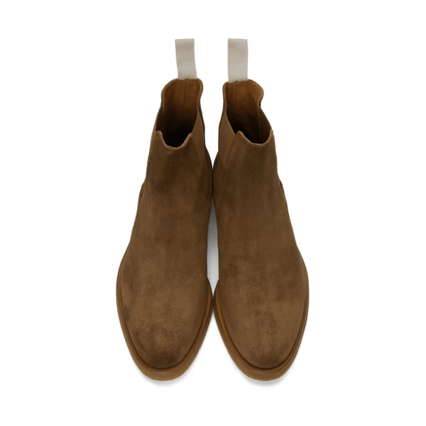 COMMON PROJECTS | BROWN SUEDE CHELSEA BOOTS