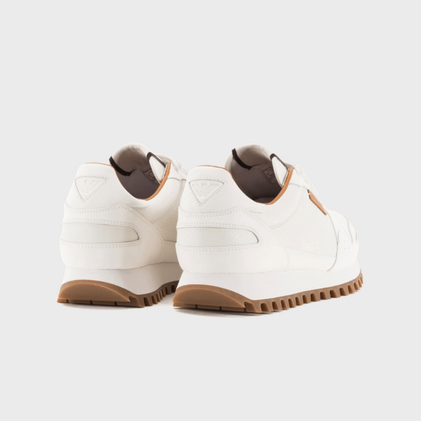 Leather Sneakers by Emporio Armani